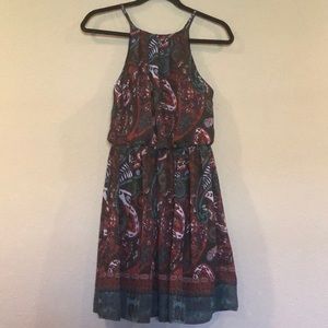Paisley printed dress